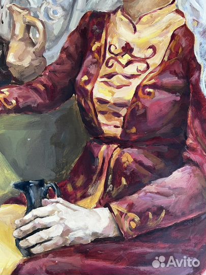 Девушка в сае