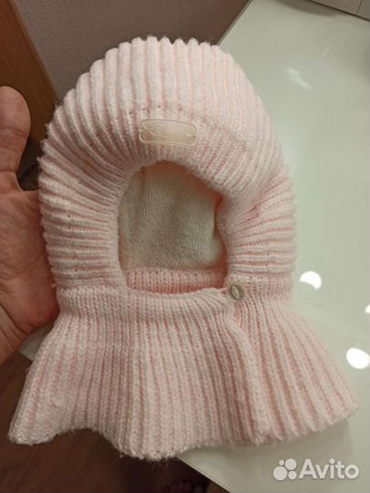Шапка шлем зимний для девочки 50-52