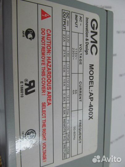 Блок питания ATX 400W GMC AP-400X