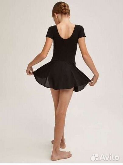 Гимнастический купальник с юбочкой 110-116 р