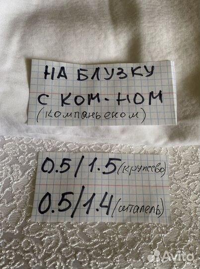 Отрез ткани