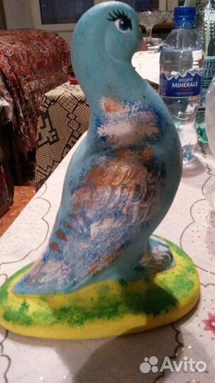 Голубь фигурка гипсовая