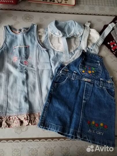 Детская одежда для девочек пакетом 98 104
