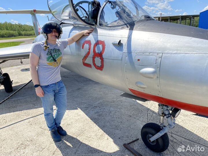 Полет на самолете. Самолет Л 29 Улётный подарок