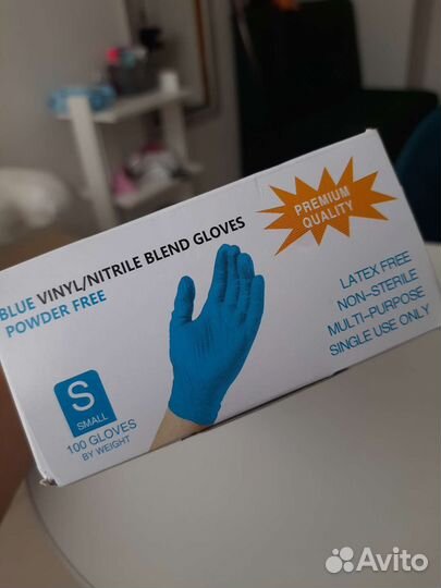 Перчатки нитрил винил 100шт xxl