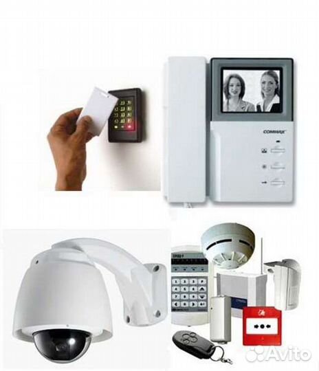 Установка видеонаблюдения и сигнализации