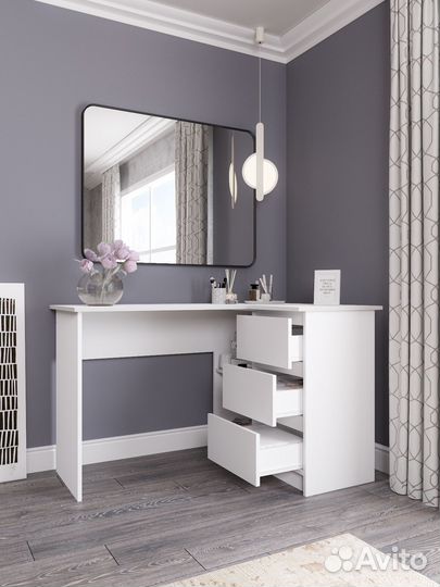 Компьютерный стол угловой Белый. Новый