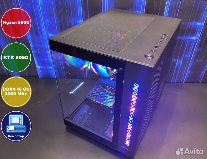 Игровая система AMD5600-RTX3050-16DDR4-WGO7536-A520