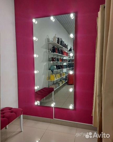 Безрамочное Гримерное зеркало