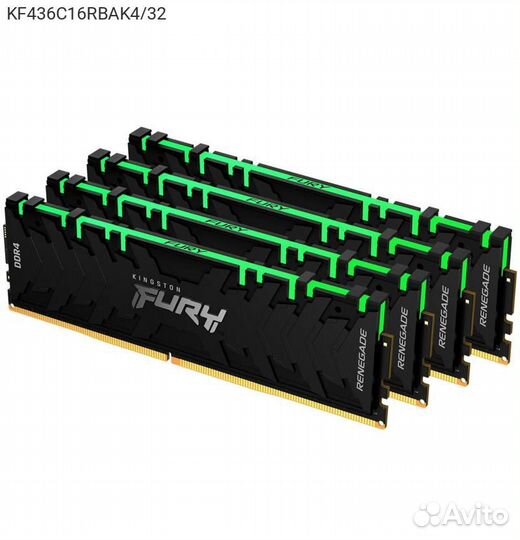 Комплект памяти Kingston fury Renegade RGB 32GB DI