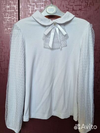 Блузка школьная 128