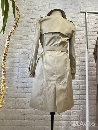 Женский тренч бежевый песочный красный