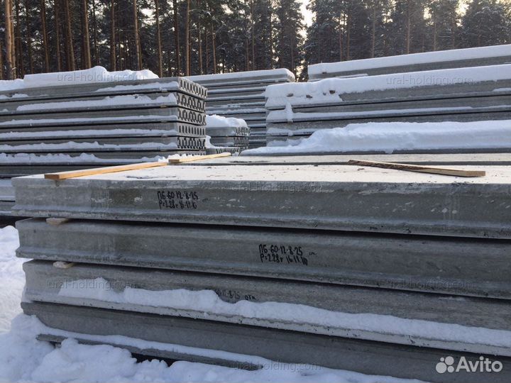 Плиты перекрытия пб 60- 12- 8