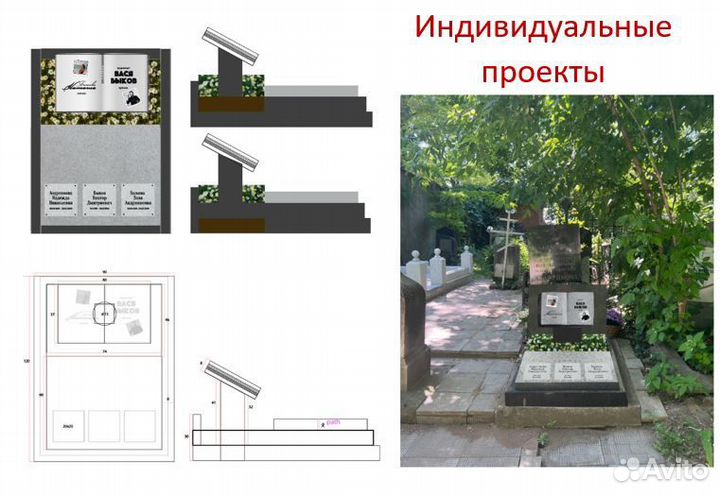 Памятники/Ритуальные таблички /Ограды