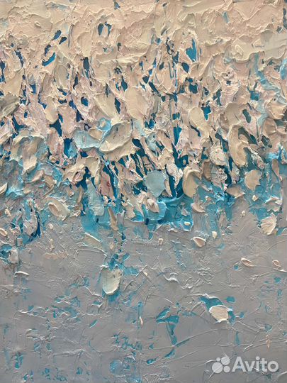 Большая картина маслом на холсте абстракция