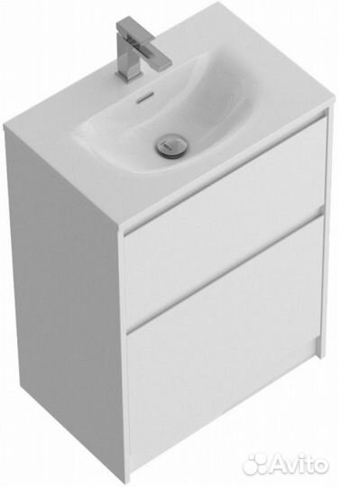 Тумба с раковиной BelBagno Kraft 39-60-PIA-BB-8099-3-60 Bianco Opaco