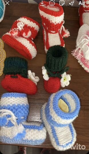 Пинетки вязаные,ручная работа