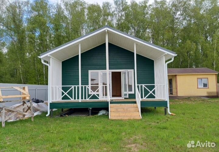 Каркасный дом 8 x 7 утеплённый / лот xyxrh 25771