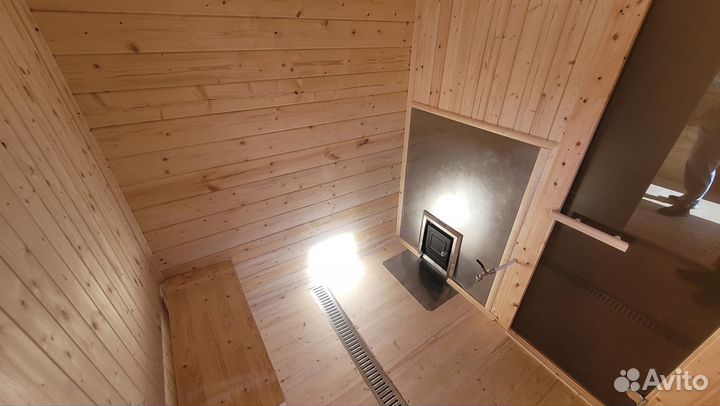 Баня мобильная из бруса под ключ