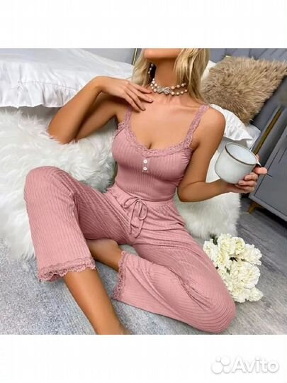 Оптом. Пижама - розовый №Н-83500