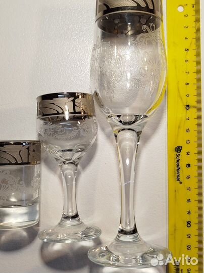 Фужеры для шампанского Гусь хрустальный