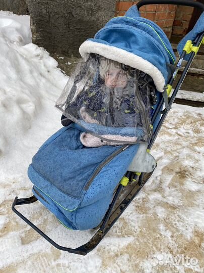 Коляска санки