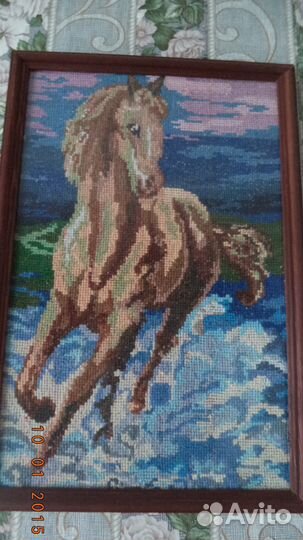 Картина, вышитая крестом