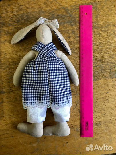 Игрушка заяц ручная работа