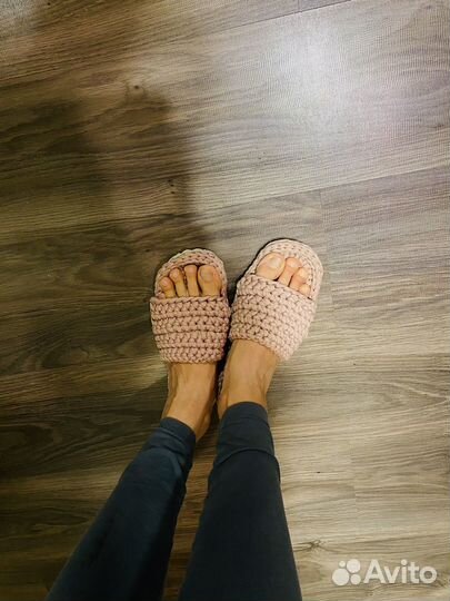 Тапочки вязаные