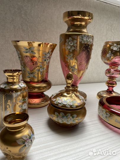 Вазы Чехия смальта