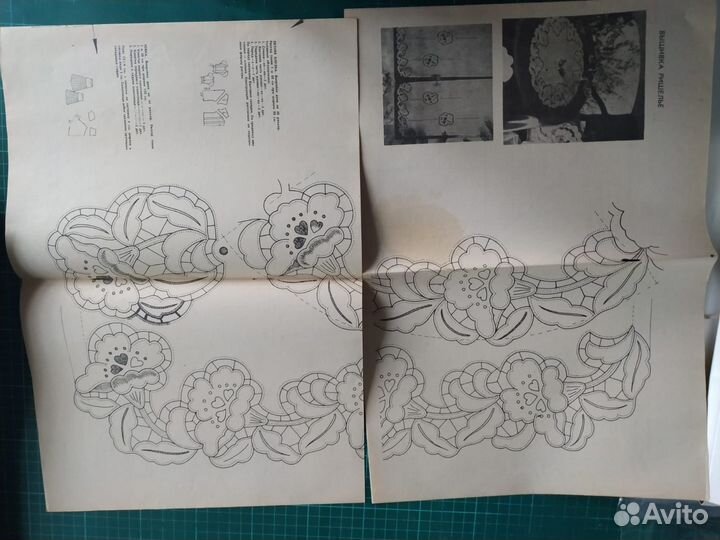 Схемы для вышивки, выкройки одежды СССР 1950-е