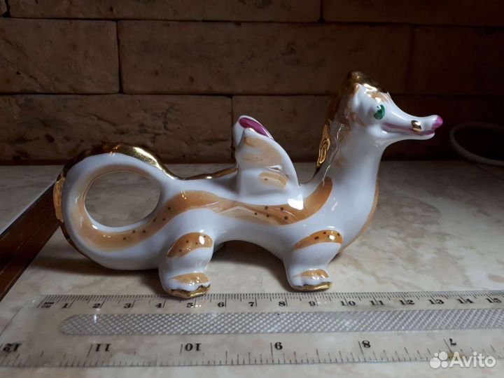 Статуэтка Фарфор Дракон Дракончик Дулево СССР