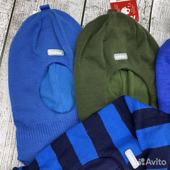 Шапки-шлемы Рейма зимние мальчик новые