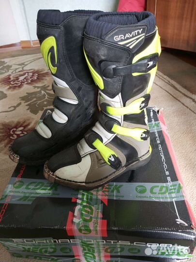 Мотоботы кроссовые детские