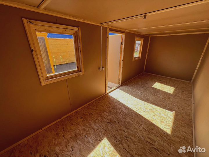 Бытовка деревянная утепленная с электрикой