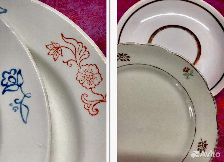Пакетом 11 шт тарелки/блюдца СССР цена за все