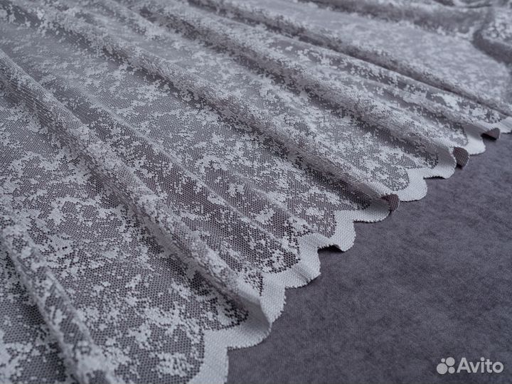 Готовый тюль Да Винчи сетка мрамор