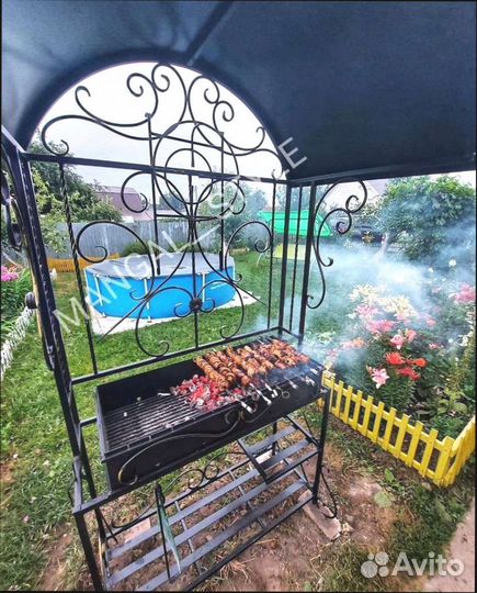 Мангал с крышей