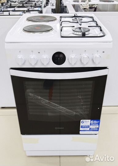 Комбинированная плита indesit IS5M5CCW/RU(Новая)