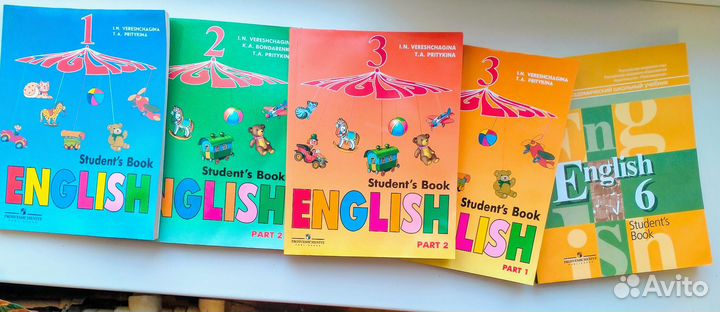 Учебники, рабочие тетради, пособия по английскому