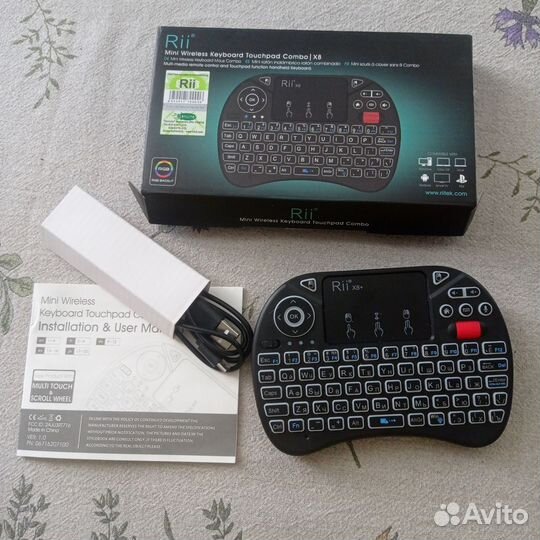 Мини-клавиатура беспроводная Rii новая