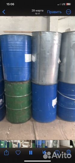 Продам бочки металлические 200 л крышки клапан