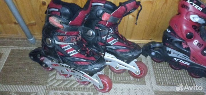 Роликовые коньки/ для мальчика, размер 34-37
