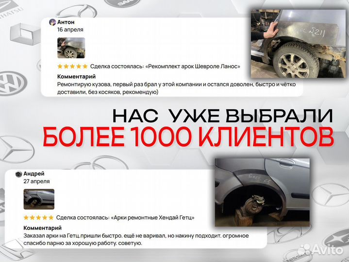 Ремонтные пороги на Kia Cerato 1