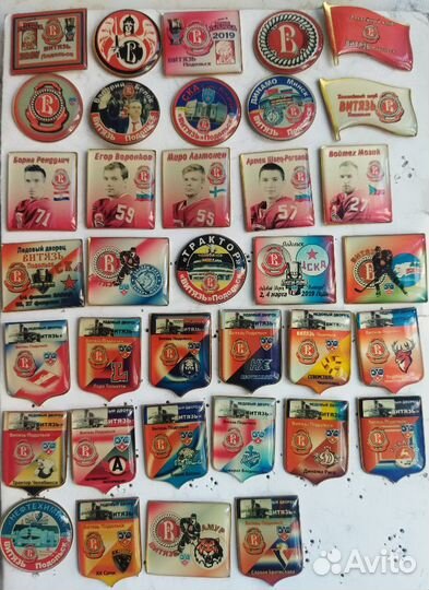 Хоккейный Витязь заливные значки