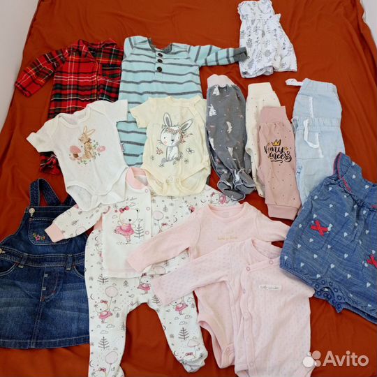 Вещи пакетом для девочки 1-3 месяца