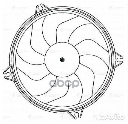 Вентилятор радиатора citroen berlingo/peugeot P