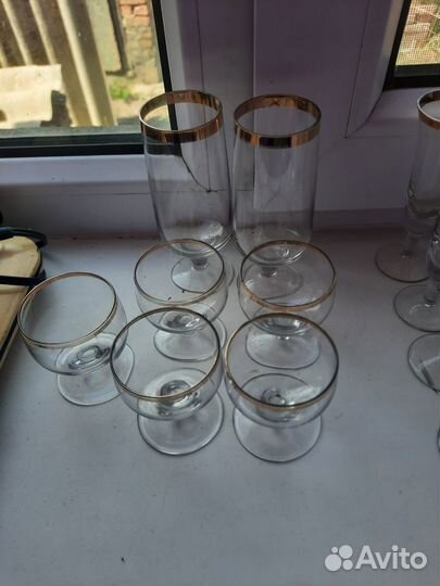 Рюмки, стаканы, бокалы, фужеры