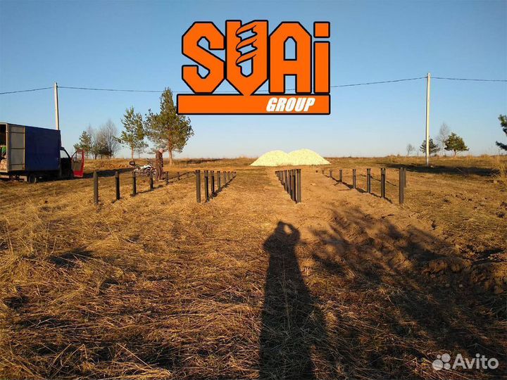 Винтовые сваи под ключ