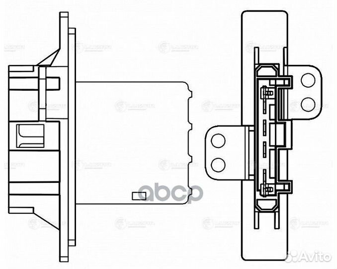 Резистор э/вент. отоп. nissan patrol (Y61) (97